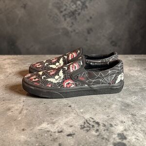 VANS CLASSIC SLIP-ON “GLOW FRIGHTS” HALLOWEEN SKATE SHOES WOMEN’S 7.5 / MEN’S 6